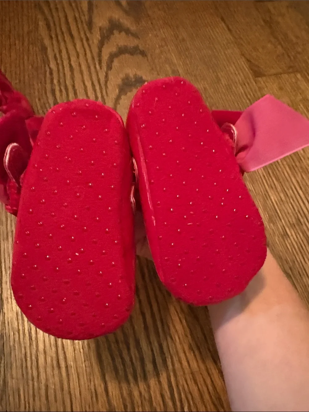 Baby Girls Red Bow Mary Jane Shoes